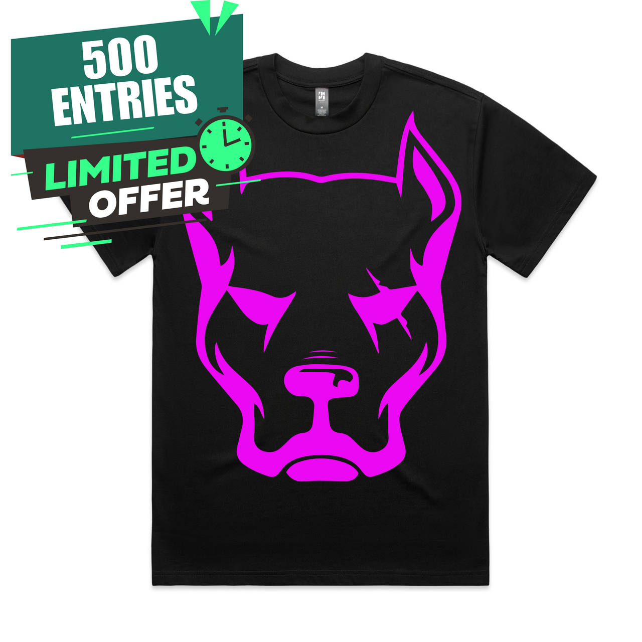 Purple Dog Head T-Shirt