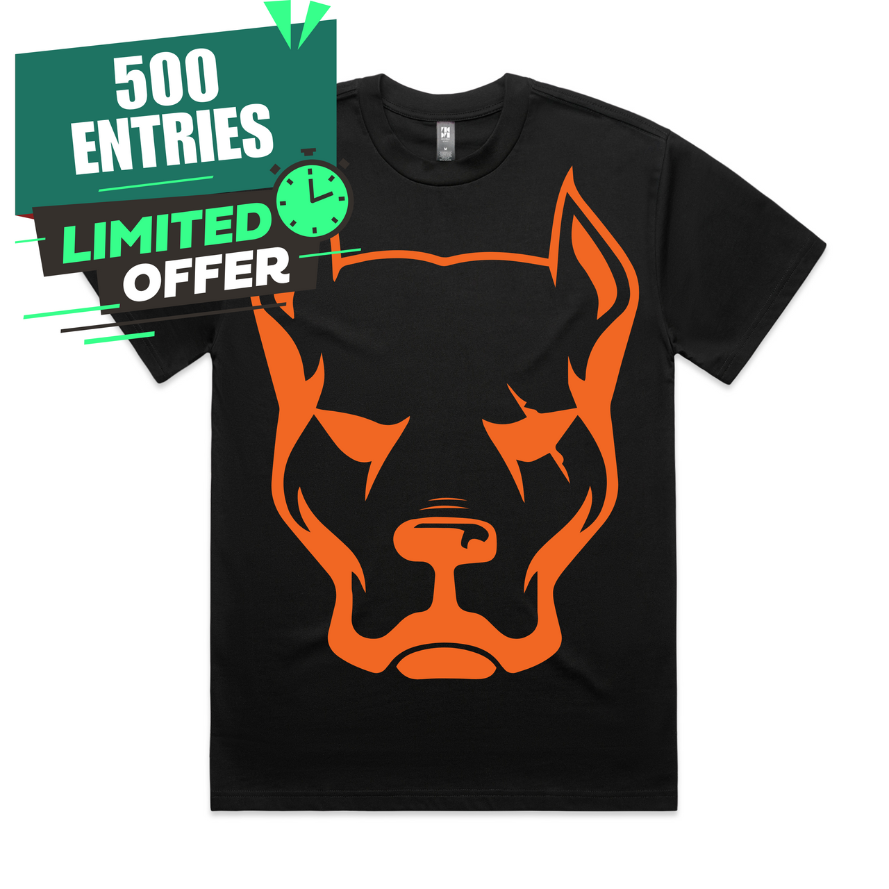 Orange Dog Head T-Shirt