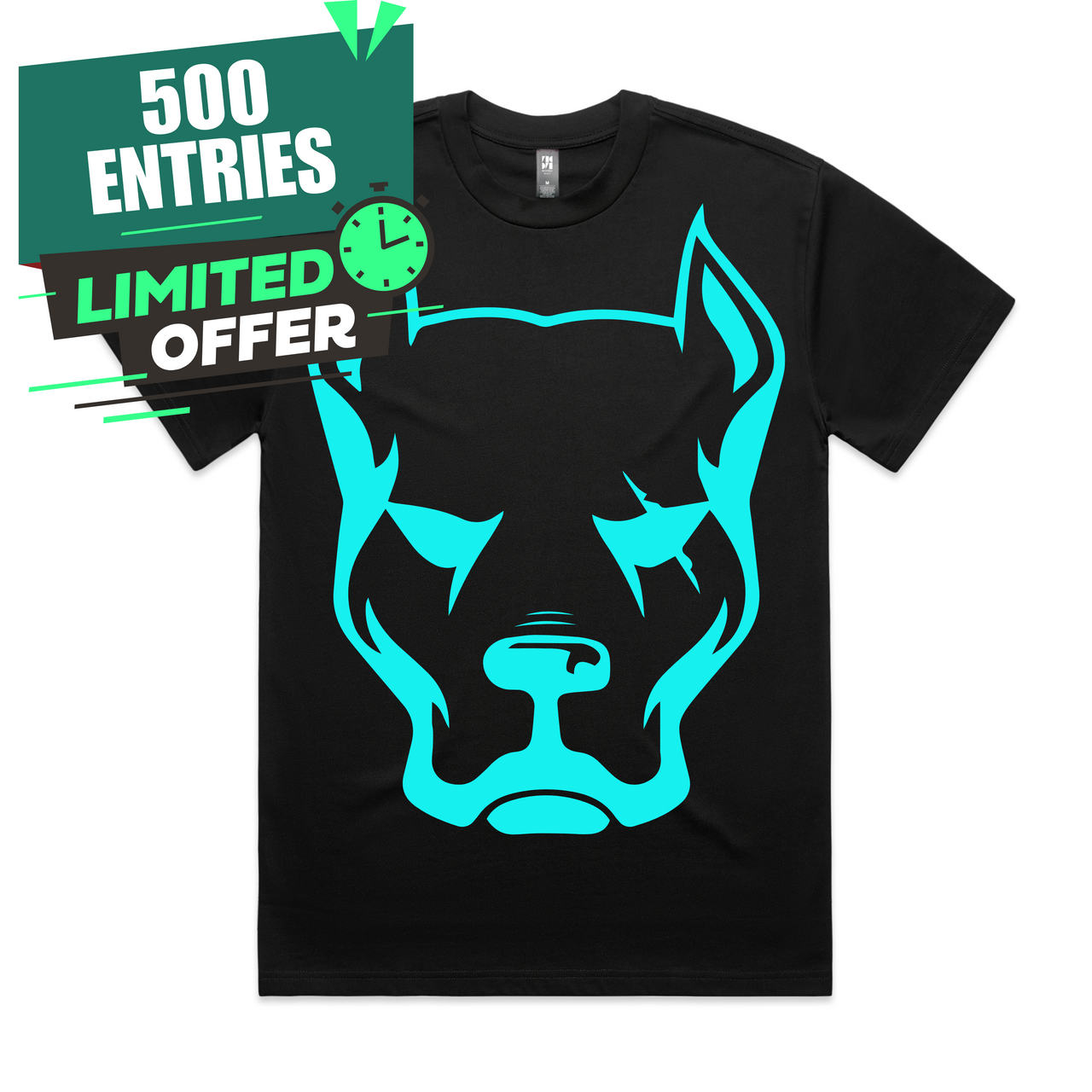 Blue Dog Head T-Shirt