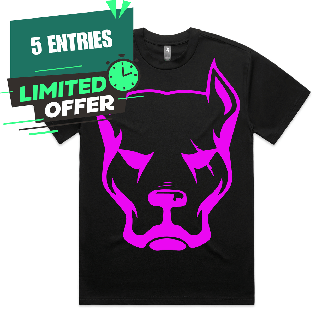 Purple Dog Head T-Shirt