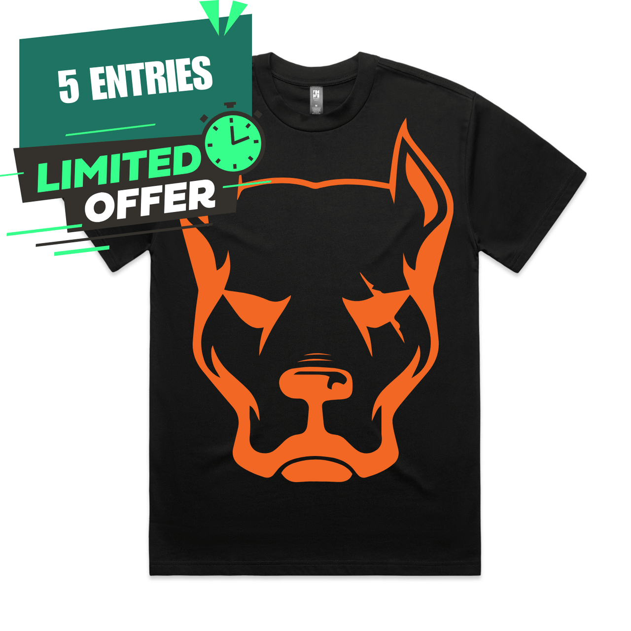 Orange Dog Head T-Shirt