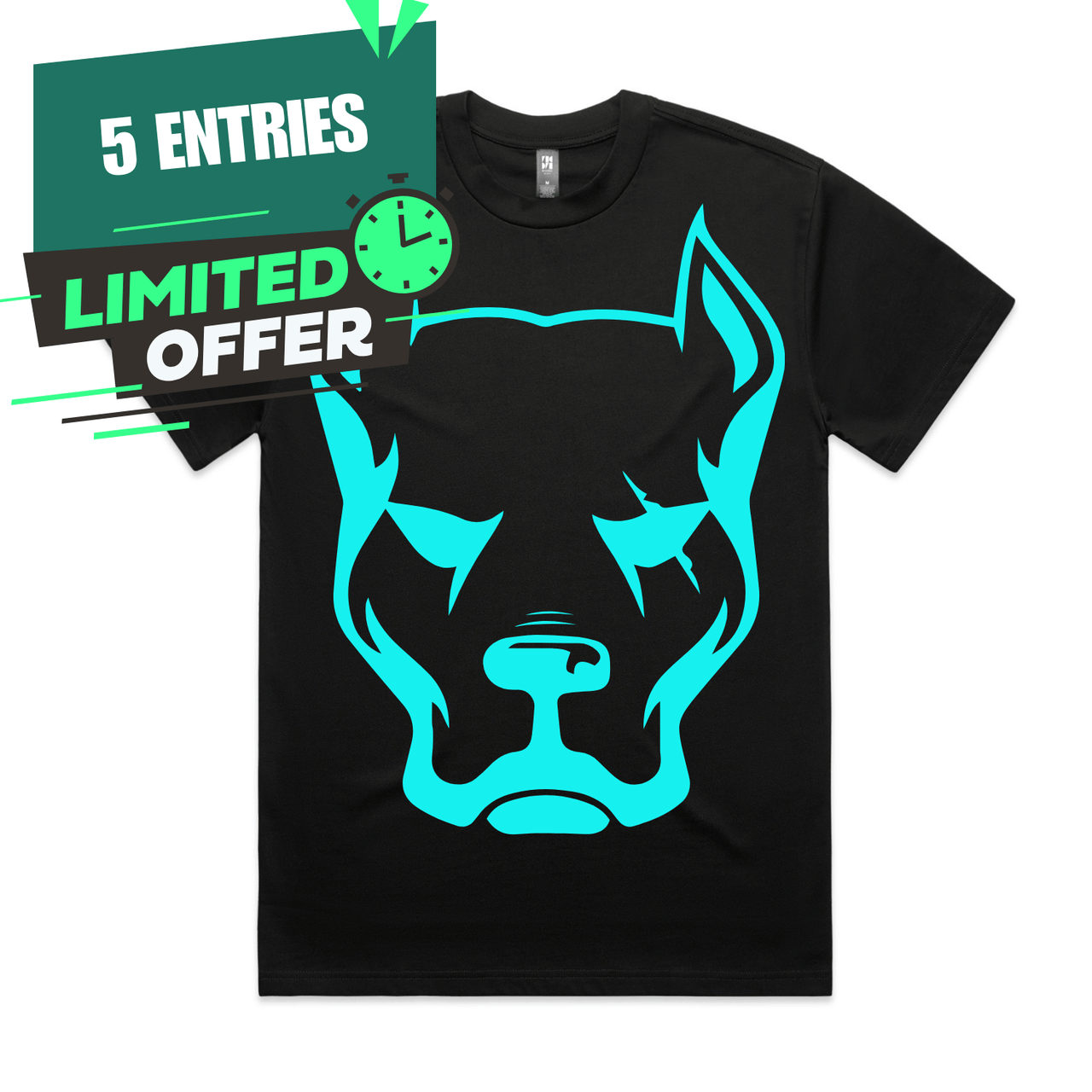 Blue Dog Head T-Shirt